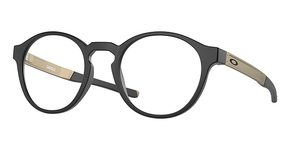 Oakley OX8165 SADDLE - Satin Black, Acetate, Round frame