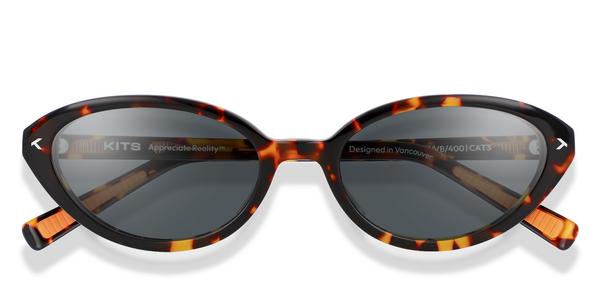 KITS Palmetto Sport Sun - Havana, Acetate, Cat Eye frame