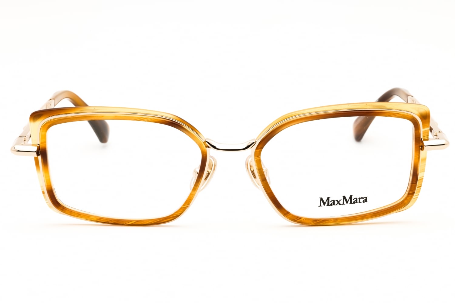 Max Mara MM5186 - Dark Brown/other, Metal, Rectangle frame