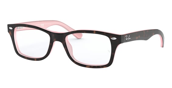 Ray-Ban RY1531 - Havana ON Opal Pink, Plastic, Rectangle frame